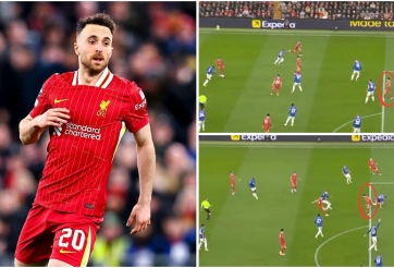 Tại sao bàn thắng của Jota được công nhận dù việt vị?