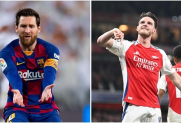 Một tay hạ Real, Declan Rice được xếp trên cơ Messi