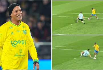 Ronaldinho tái xuất tuyển Brazil, ghi bàn cực chất