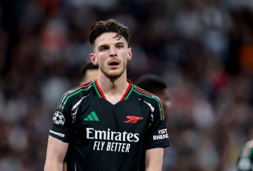 Declan Rice mắng 'xối xả' đồng đội Arsenal trong trận thắng Real