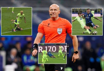 Trọng tài uy tín bậc nhất châu Âu gây tranh cãi cực độ trận Inter vs Barca