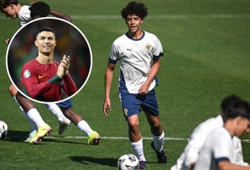Con trai Ronaldo ra mắt ấn tượng trên tuyển Bồ Đào Nha