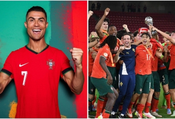 Ronaldo nói đúng 2 từ khi Bồ Đào Nha vô địch Euro