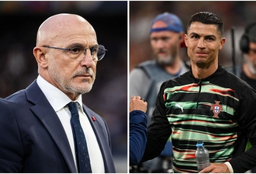 HLV Tây Ban Nha nhắc tới Ronaldo sau khi vào chung kết