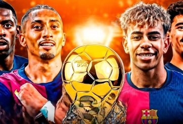 Điểm số top 5 Quả bóng Vàng 2025: Yamal kém top 1 10 điểm