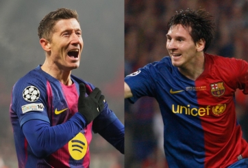 CHÍNH THỨC: Lewandowski sánh ngang Messi tại Champions League