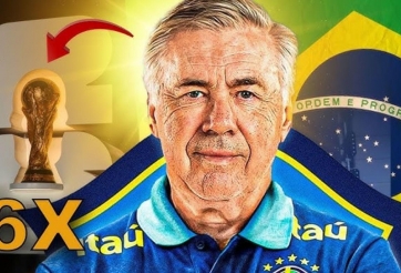 Carlo Ancelotti chốt 'nửa già' đội hình tuyển Brazil dự World Cup