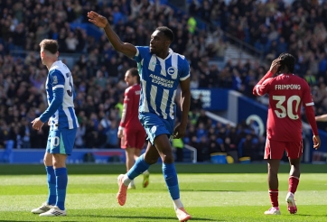 Trực tiếp Brighton 1-0 Liverpool: Gáo nước lạnh đầu tiên
