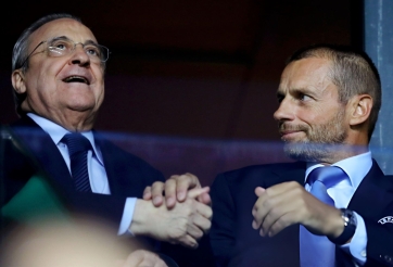 Chủ tịch UEFA 'kết bạn' với Florentino Perez