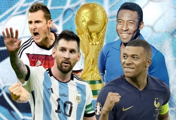 Top chân sút vĩ đại nhất World Cup: Ronaldo xếp nhì, đẳng cấp top 1