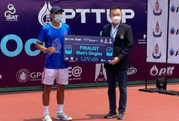 Lý Hoàng Nam để tuột chức vô địch tại Giải quần vợt nhà nghề Thái Lan