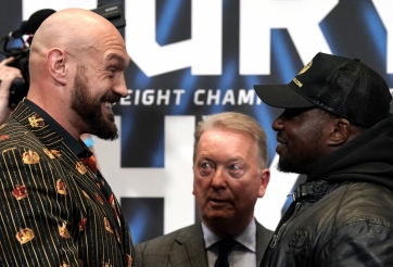 Chưa chiến trên thượng đài, Tyson Fury và Dillian Whyte suýt 'ẩu đả' nhau trong họp báo