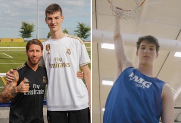 Sao bóng rổ trung học Canada cao 2m28: Trình ném rổ khiến đối thủ 'khóc thét'