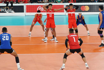 Giành chiến thắng không tưởng, bóng chuyền nam Campuchia đặt một chân vào bán kết