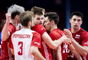 Đánh bại ĐKVĐ Olympic, tuyển nam Ba Lan vẫn 'ngậm ngùi' đứng sau trên BXH VNL