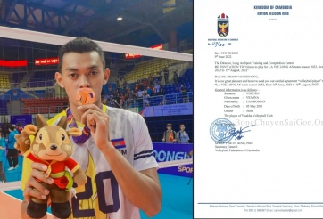 Ngoại binh Campuchia đầu tiên xác nhận thi đấu tại giải bóng chuyền VĐQG 2022