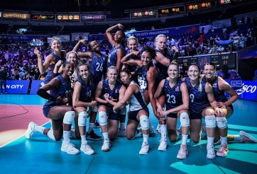 Kết quả bóng chuyền nữ VNL 2022 ngày 18/6: Mỹ thể hiện đẳng cấp số 1