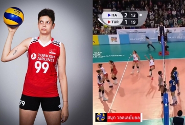 Màn khiêu khích 'gây sốc' nhất làng bóng chuyền: Lắc ngực ngay mặt đối thủ