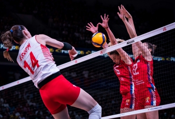 Đánh bại chủ nhà, tuyển nữ Serbia giành tấm HCĐ quý giá tại VNL 2022