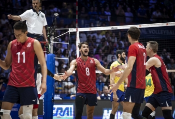 Thi đấu đầy quả cảm, tuyển nam Mỹ biến Brazil thành cựu vương VNL