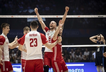 Đánh bại Ý dễ dàng sau 3 set, tuyển nam Ba Lan giành HCĐ tại VNL 2022