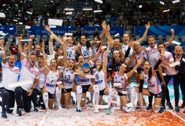 Đánh bại Bỉ, tuyển nữ Croatia lần đầu tiên được trải nghiệm giải VNL