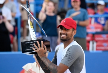 'Gã hư' Nick Kyrgios giành danh hiệu ATP đầu tiên sau 3 năm trắng tay