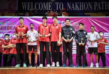 Bảng xếp hạng chung cuộc và đội hình tiêu biểu của AVC Cup 2022