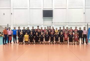 Bóng chuyền nữ Ninh Bình thua đáng tiếc trước Á quân giải VĐQG Thái Lan