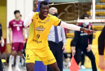 Khủng long bóng chuyền Mali tạo địa chấn thế giới ghi 54 điểm tại Hàn