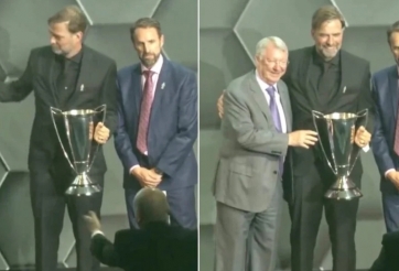 Khoảnh khắc cảm động giữa HLV Liverpool và huyền thoại Man United