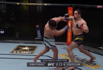 Cựu vương UFC ra đòn như máy, hạ đẹp đối thủ người Mỹ