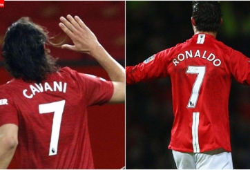 Chuyển nhượng bóng đá tối 28/8: Ronaldo và Cavani cùng mặc áo số 7 tại MU?