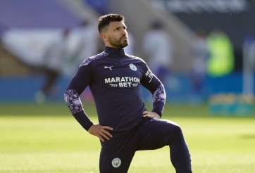 Aguero 'sẵn sàng bỏ Cúp C1' để ở lại Ngoại hạng Anh