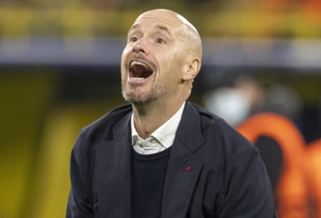 Ten Hag sung sướng đến mức chửi tục trên sóng truyền hình trong ngày MU rực sáng trước Liverpool