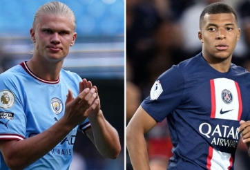 Haaland gây sốt với tình huống vừa nhặt đồ cho trọng tài, vừa chạy chỗ ghi bàn