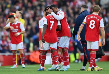 Arsenal trả giá cực đắt sau đại thắng 5 sao trước Nottingham Forest