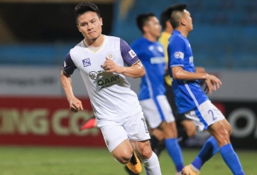 Quang Hải rực sáng, CLB Hà Nội đè bẹp Quảng Ninh với tỉ số khó tin