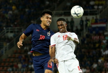 Thái Lan 'bất lực' trước UAE, không thể mang lợi thế về cho Việt Nam