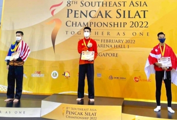 Pencak Silat Việt Nam tạo 'mưa HCV' trên đất Singapore