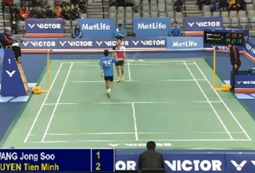 Video cầu lông: Trận thắng lấy lại niềm tin của Tiến Minh (Korea Open 2014)