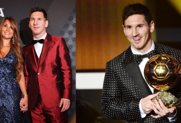 Messi bị ‘dìm hàng’ vì bộ vest màu đỏ tía