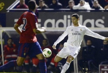 Ronaldo sút phạt ghi bàn, Real vượt qua Osasuna