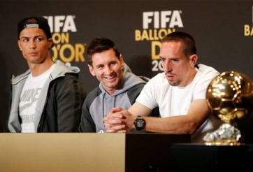 Ribery không phục vì Ronaldo giành Quả bóng Vàng