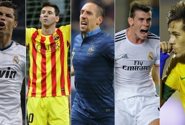 10 cầu thủ chạy cánh hàng đầu thế giới hiện nay