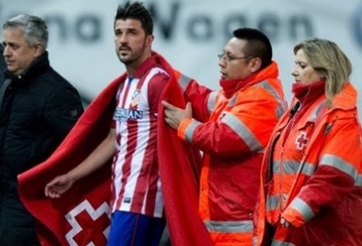 Chấn thương, David Villa bỏ lỡ trận derby Madrid