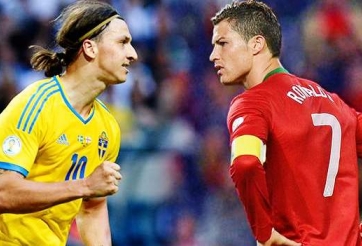 Ibrahimovic gửi quà sinh nhật “khiêu khích” Ronaldo