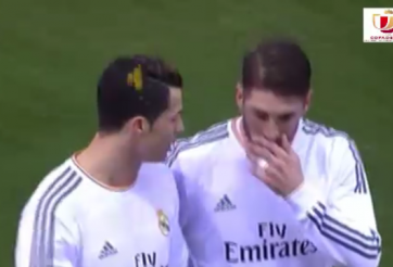 Video bóng đá: Ronaldo bị vật thể lạ từ khán đài rơi vào đầu