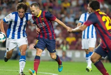 Video bàn thắng: Real Sociedad 1-1 Barcelona (Cup Nhà Vua TBN)