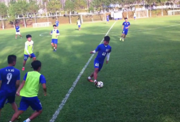 Học viện HAGL-Arsenal-JMG tập luyện hăng say cùng tân HLV Otta